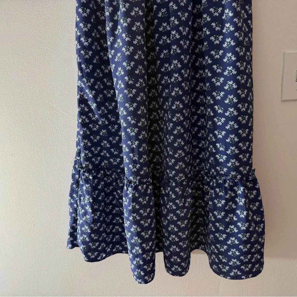 Hill House Home the Louisa Nap Dress in Navy Blue Posey Ditzy Floral Size Small - Picture 16 of 16